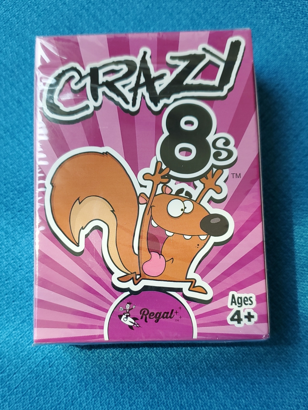 Crazy 8s Card Game by - Bright Pink Family Card Game